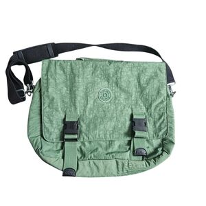 Kipling Unisex Green Laptop Bag 12x16x4